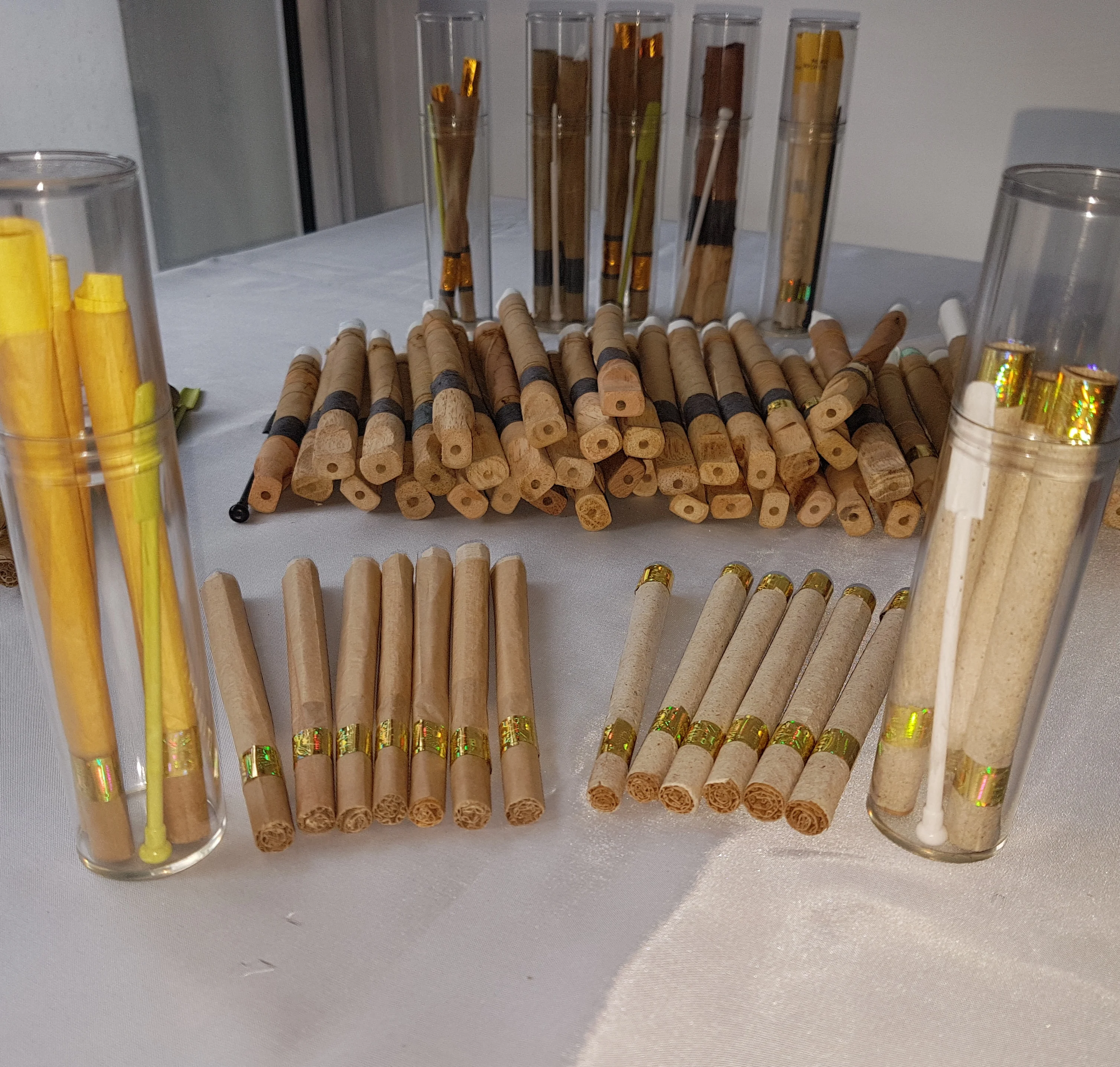
11x38mm Round End Wooden Cigar Tips for Pre Roll Rolled Natural leaf wooden tip, wooden tipped blunts bamboo sticks 