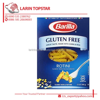 Barilla Gluten Free Rotini 340g View Barilla Pasta Barilla Product Details From Larin Topstar Gida Ithalat Ihracat Sanayi Ticaret Limited Sirketi On Alibaba Com