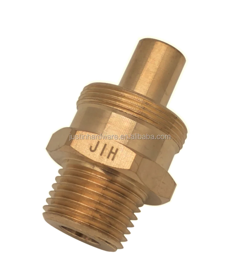 Rubber Air Brake Male Connector Body Sae/dot Air Brake Brass Fittings For Rubber Hose Id 3/8" 1/