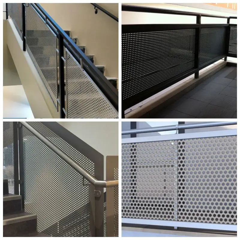 Round Shape Perforated Metal Sheet For Stair And Balcony Railings Buy Decorative Metal