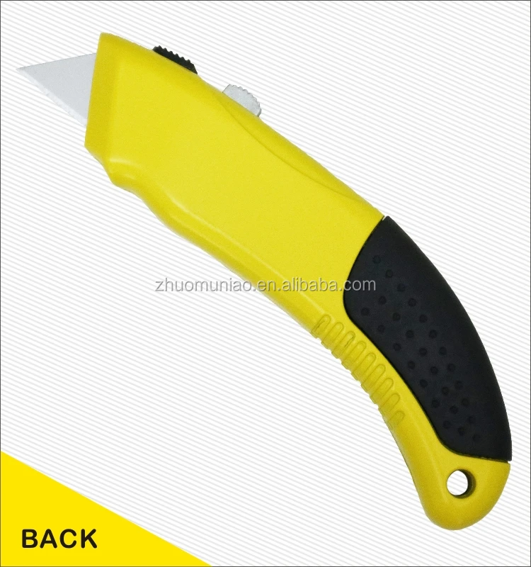 Zinc Alloy Free Sample Safety Sliding Carpet Knives Auto Lock Heavy