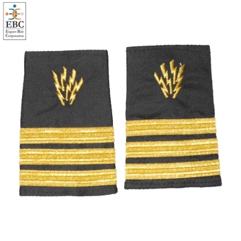 Radio Officer Epauletes | Marine Navy Uniform Epauletes With Gold ...