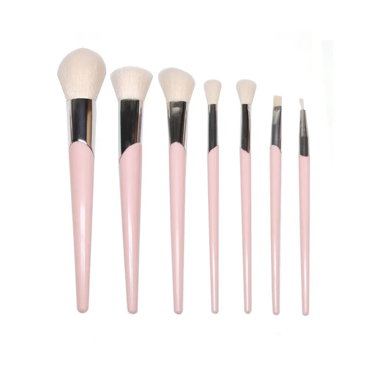 

Beauty Brush Sets High Quality 7 pcs Cosmetic Makeup Brush Set Pink