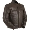 Leather Motorbike Jacket With One internal and three external pockets (MJ-3063)