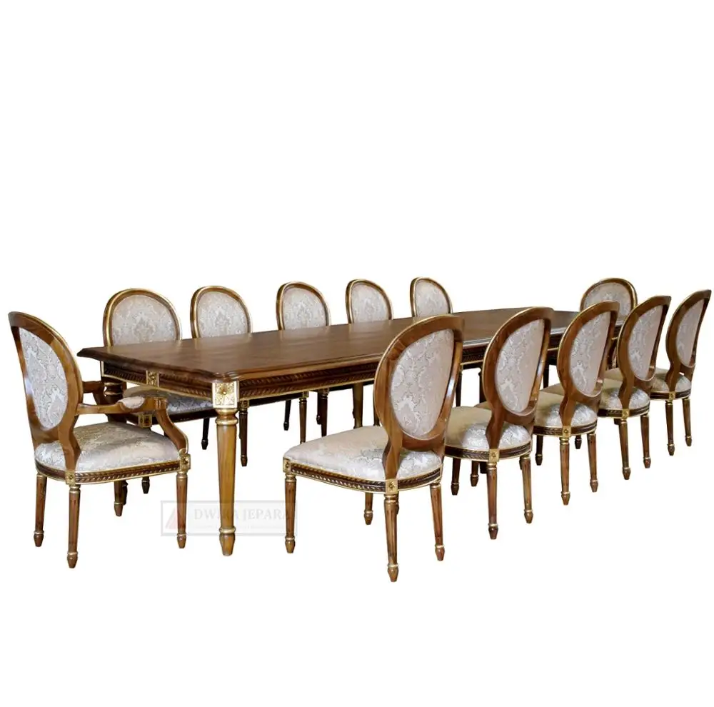 
Furniture Luxury Dining Table Set 12 Chairs  (50039684913)