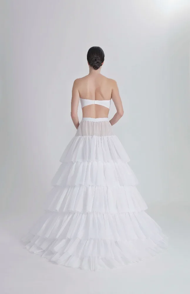 
Tailed 6 Layers Tulle Petticoat For Wedding Dresses 