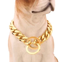 

Best quality Gold strong stainless steel dog chain