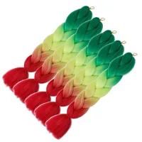 

24'' 100g Two Colored Synthetic Hair Expressions 3 colors Hair For Braiding