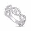 One of a Kind 18K White,yellow&rose Gold Ring with Natural Diamond Round Shape 1.35 total carat