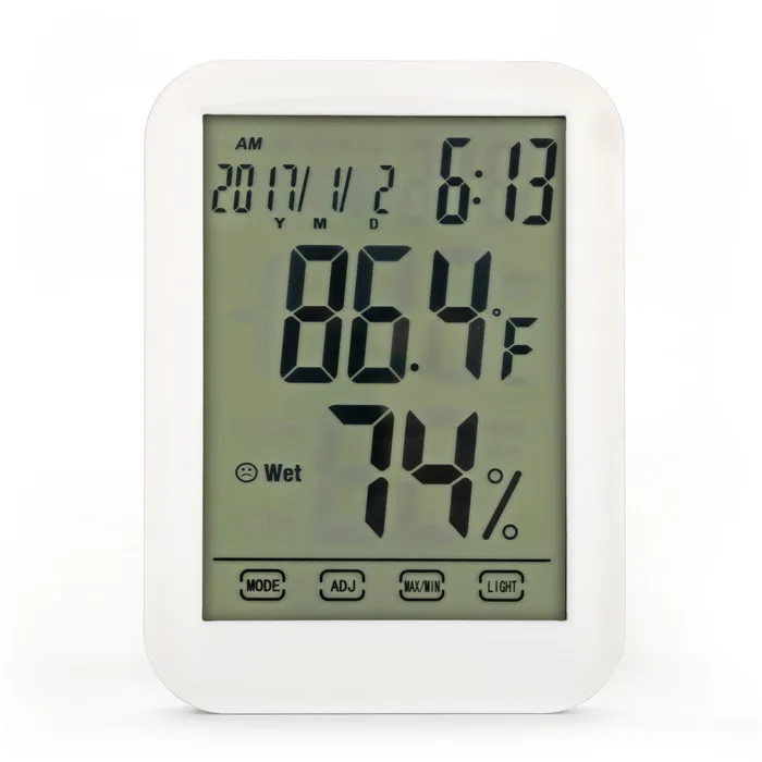 

Instant Read Thermometer Temperature humidity meter Table Clock Large Display Decorative Indoor Hygrometer climate temperature