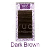 fiore smart prime eyelash dark brown, brown, light dark brown, colored eyelash extensions