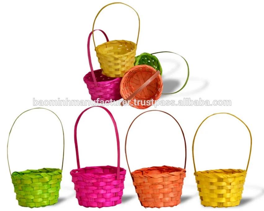 Colorful Small Storage Baskets: Wholesale from BAO MINH MANUFACTURER