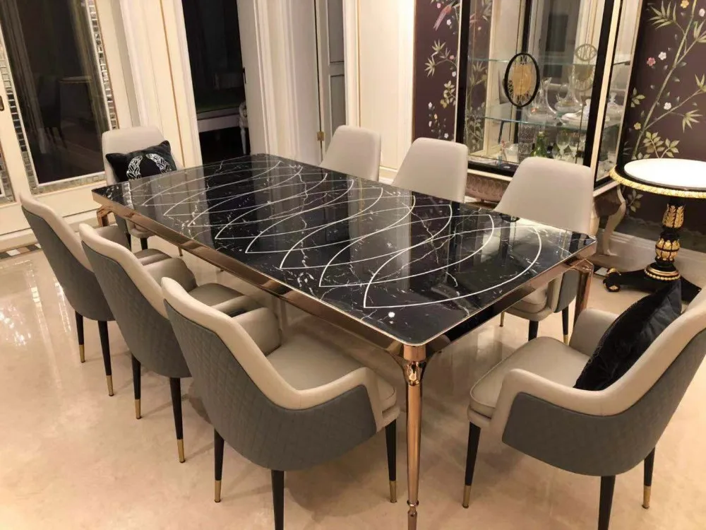 Italian Style Marble Ceramic Dining Table - Buy Marble Dining Table ...