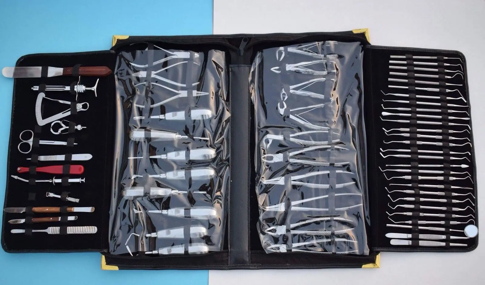 61 Pieces Oral Dental Surgical Extraction Surgery Elevators Forceps