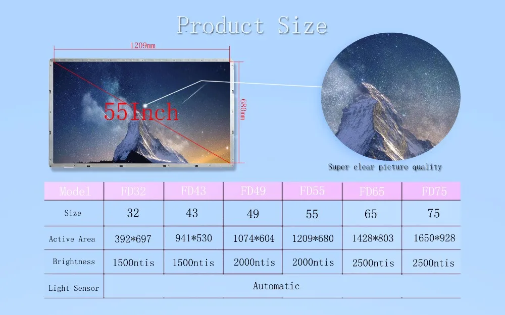 75 Inch Replacement Lcd Tv Screen For Advertisement Buy Replacement