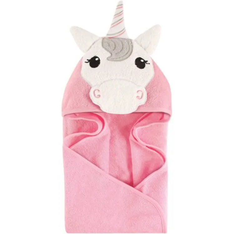 100 Cotton Baby Bath Towel With Hood Custom Animal Hooded Baby Bath