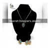 Gold plated pendant set in Polki and Turquoise stones - Gold Plated Casting Pendant Set - Hot selling (Customized)