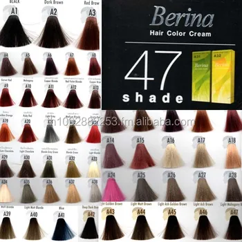 Berina A1 A47 Thailand Permanent Professional Hair Color Cream