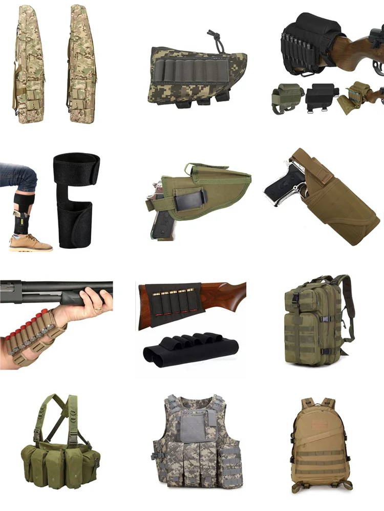 Tactical Belly Band Concealment Holster with 2 Magazine Pouches Carry Adjustable
