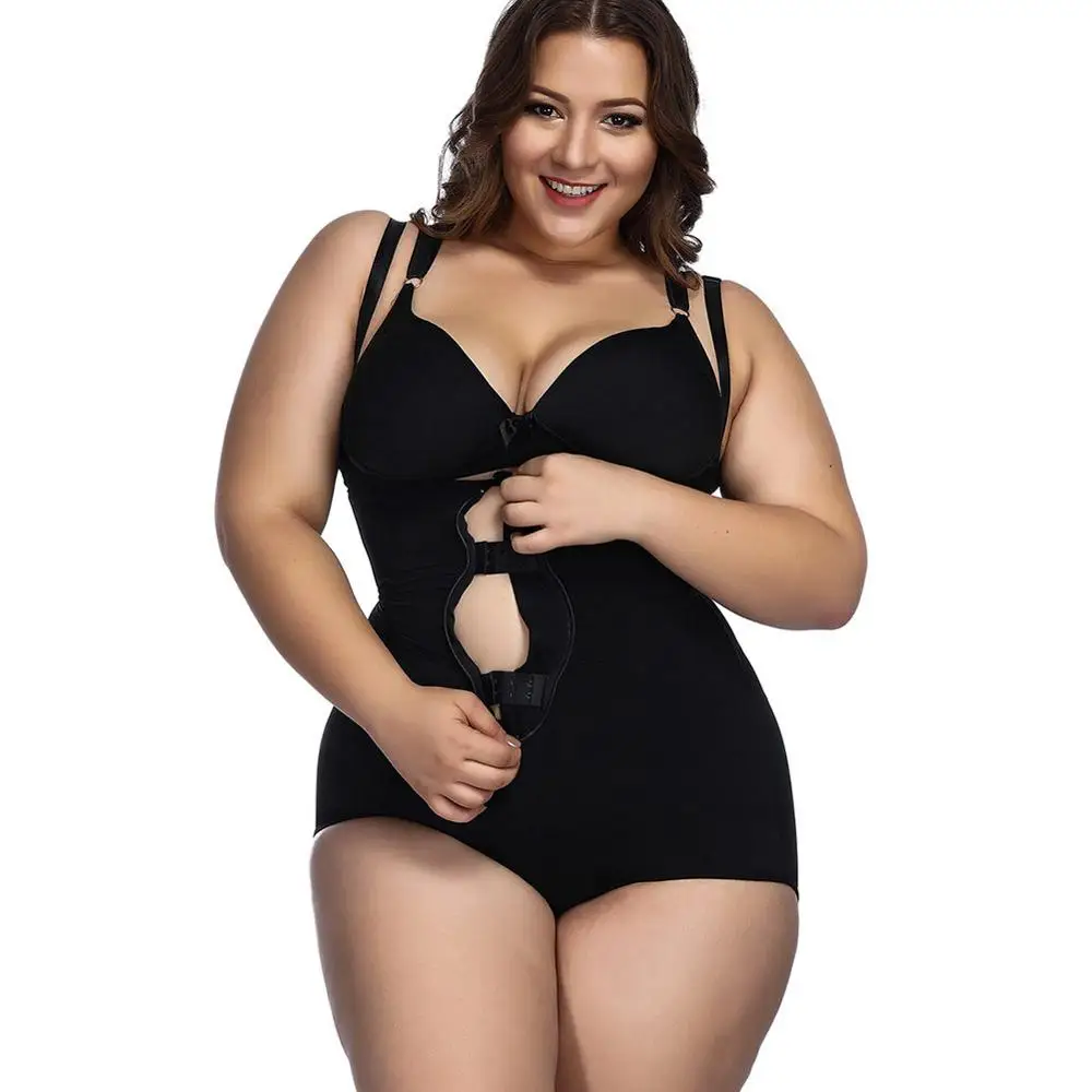 

Women Body Shaper Seamless Tummy Control Shapewear Open Bust Slimmer Belly Bodysuit, Black;nude