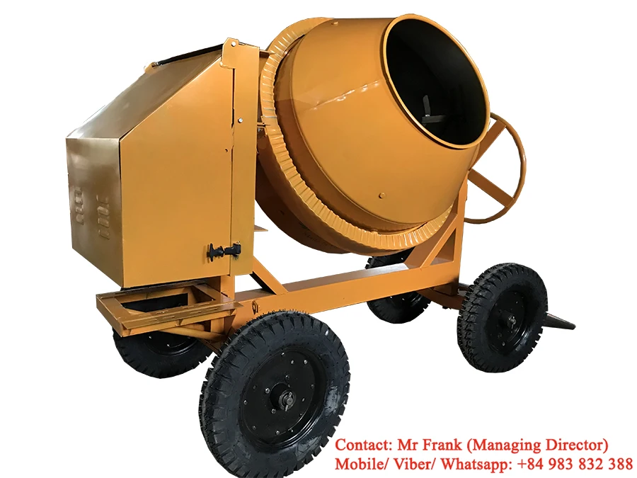Vinamix Portable Concrete Mixer 470l (4 Big Wheels) Buy Mobile