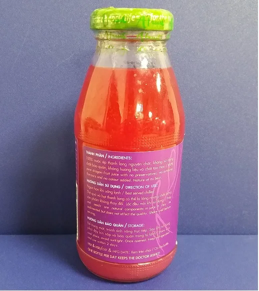 PURE RED DRAGON FRUIT JUICE 255ml