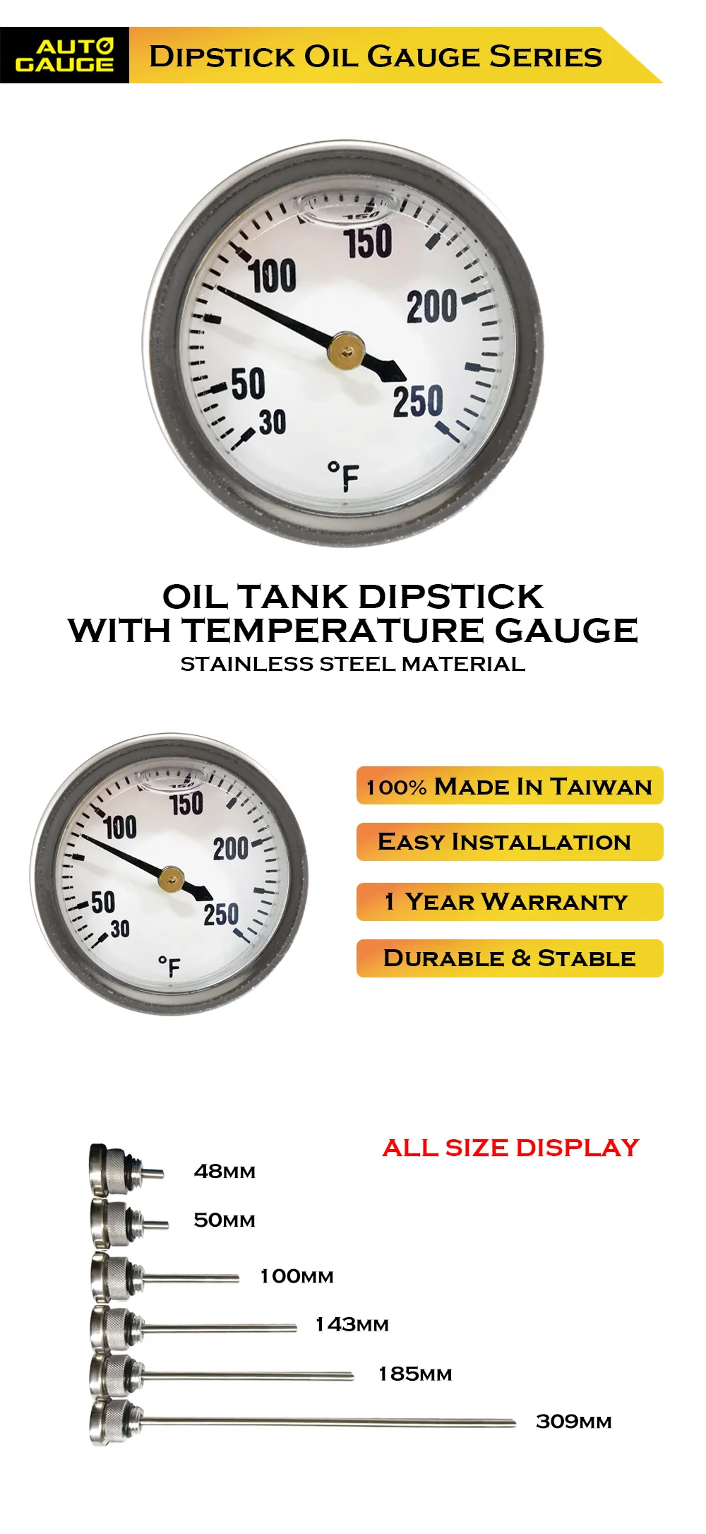 Hot Product Measuring 100mm Dipstick Tank Meter Buy Needle Pointer