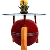 Cricket Bat And Bowl Shape Center Table