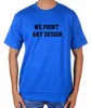 Crew Round Neck T Shirt Plain Blank Royal Blue 100% Cotton Single Jersey with Printing