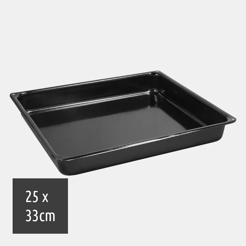 Enamel Rectangular Roasting Baking Tray 33cm By 25cm Suitable For Oven