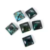 Natural peruvian chrysocolla gemstone 10x10mm square cabochon 6.50 cts handcrafted gemstone