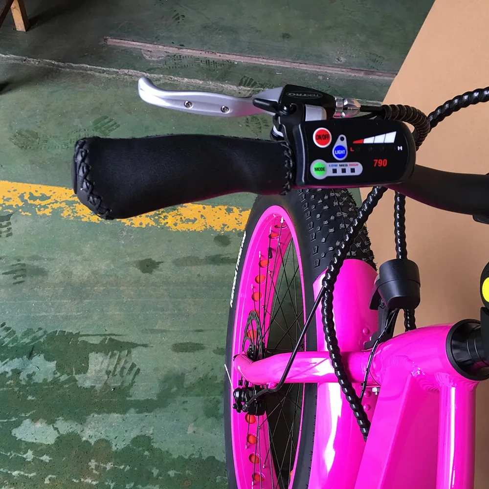 Pink 36v 48v 250w 350w 750w Bafang Motor Electric Women's Cruiser Bike