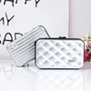 Logo pattern custom cosmetic bag mini suitcase box travel portable ABS PC clutch bags
