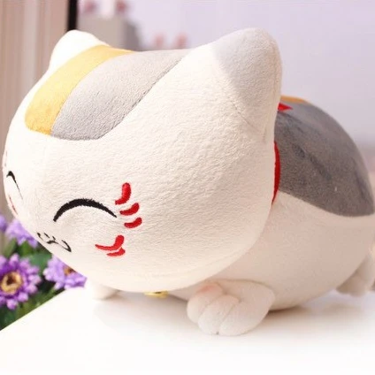 japanese cat plush pillow