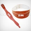 Weightlifting Gym Fitness Exercise Bodybuilding 100% Natural Brown Leather Training Belts RIK SPORTS GFRS-03-227