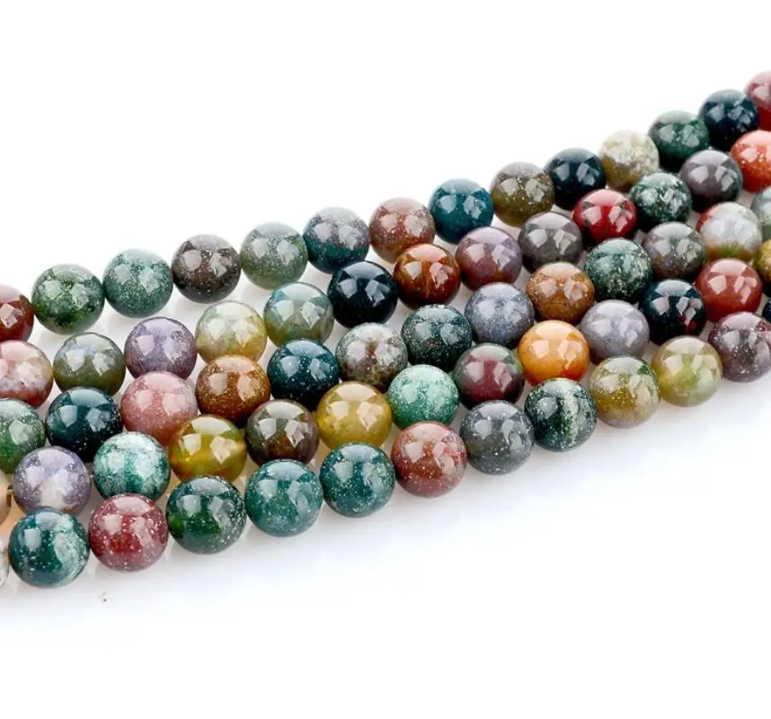 

Eco-Life Indian Agate Gemstone Shining Round Loose beads