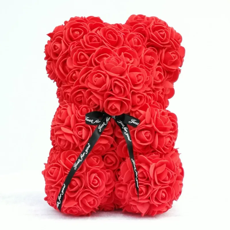 soap flower teddy bear