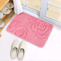 

Non slip comfortable thick velvet floor carpet rug bath mat bathroom drying mat