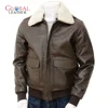 A LAMB WOOLEN FAX FUR MEN LEATHER FASHION JACKETS