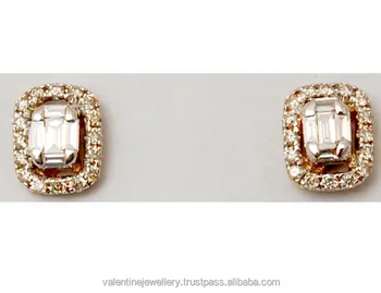 Baguette Cut Illusion Set Cher Diamond Stud Earrings Manufacturer Earring Yellow Gold Studs Man Made Baguette Cut Illusion Set Cher Diamond Stud Earrings Manufacturer Earring Yellow Gold Studs Man Made