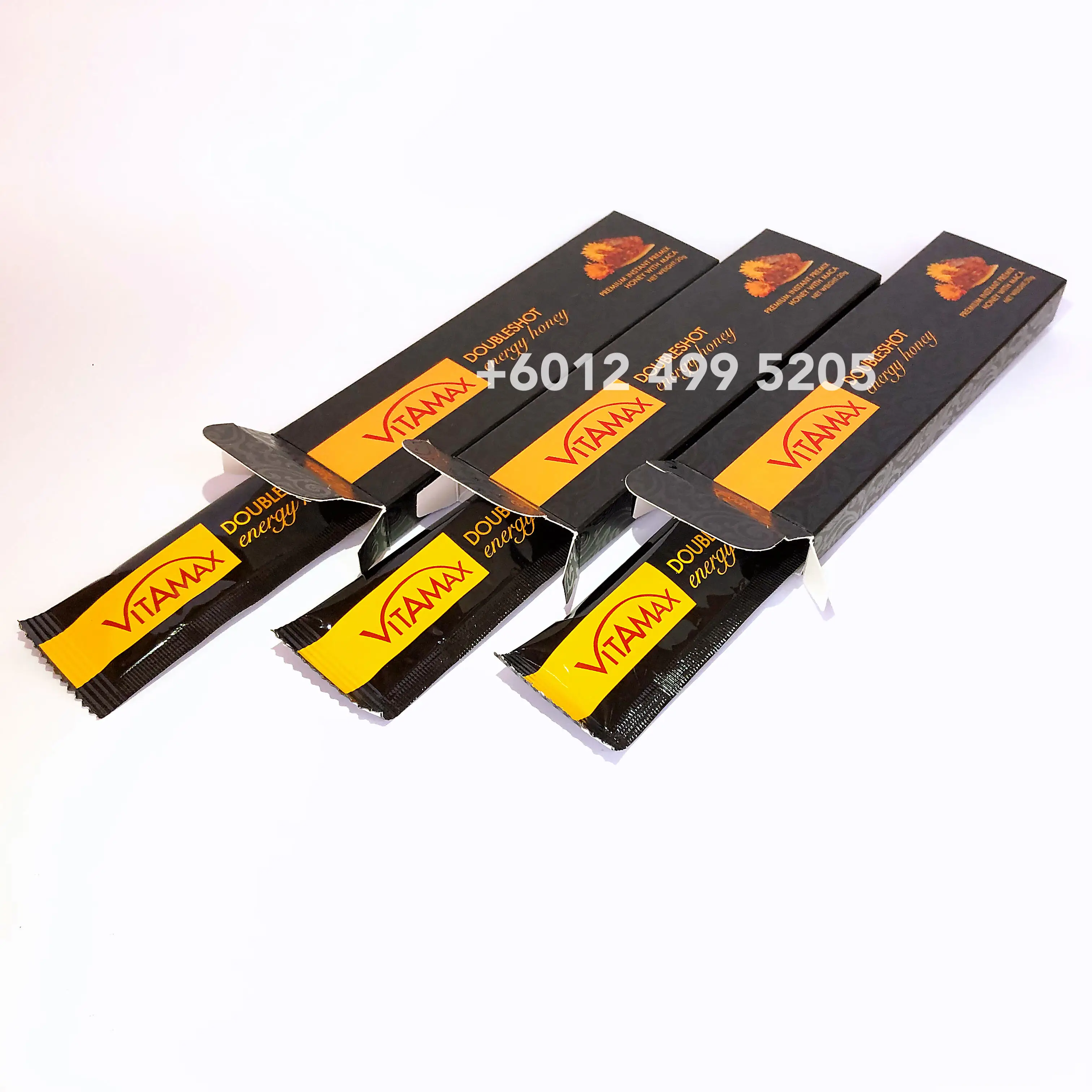 
MALAYSIA VITAMAX DOUBLESHOT ENERGY HONEY FOR HIM 10S X 20G 