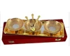 Silver plated embossed brass serving bowl gift box set, Silver Corporate gift bowl set, Wedding serving bowls set