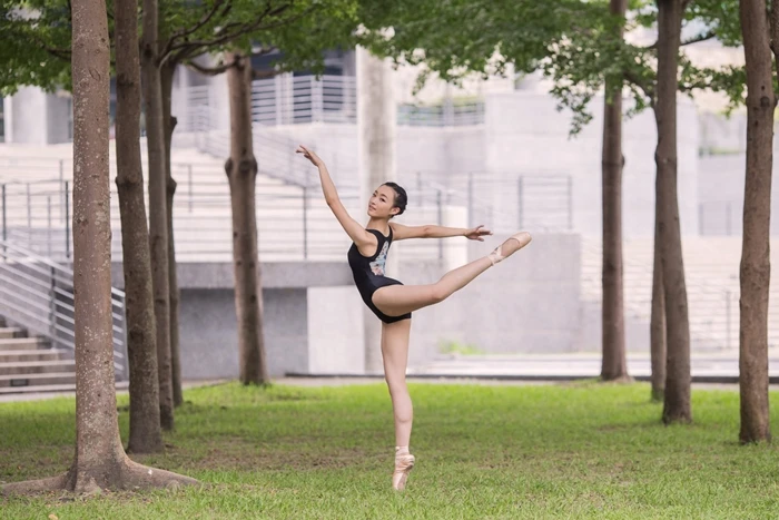 5 Print mesh leotard