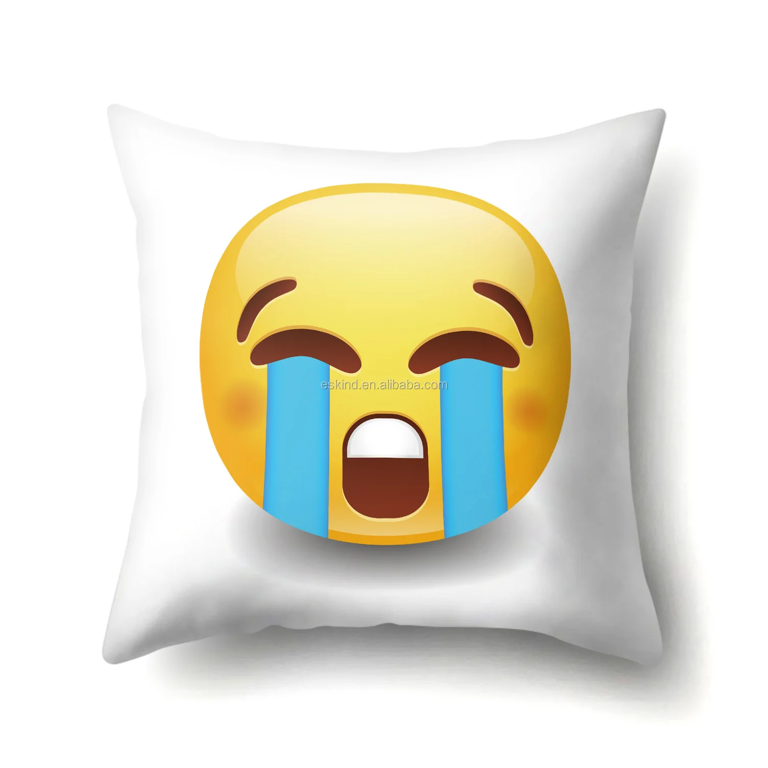 Wholesale Emoticon Emoji Pillow Linen Emoji Neck Pillow Plush Custom