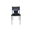 Modern black world best selling products leather chromed dining chair DC042