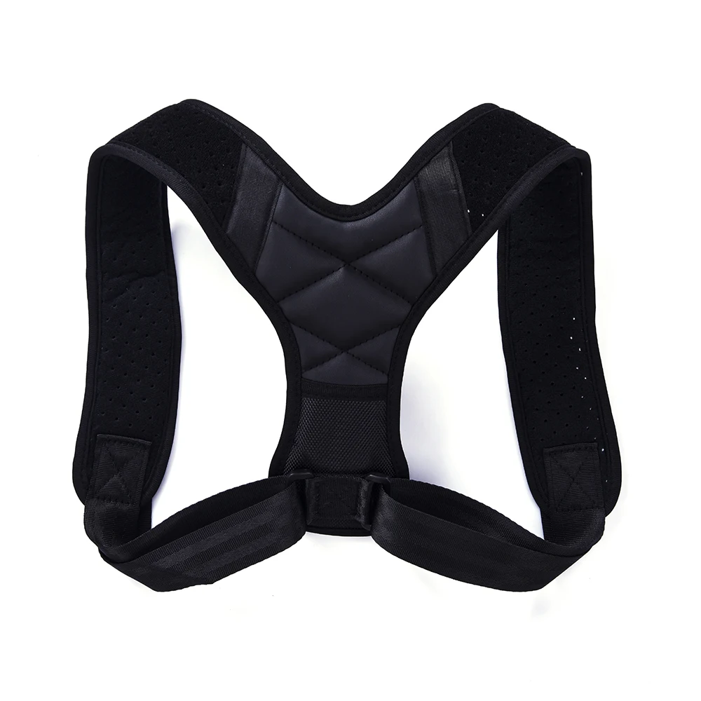 

Adjustable Shoulder Back Support Posture Corrector Brace Belt with FDA &CE, Black