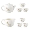 Tea Cups Ceramic Kettle Tea Maker Filtering Tea Pot Set