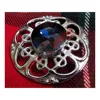 scottish kilt brouch fly plaid blue stone chrome finished secures with pin and hook on back side