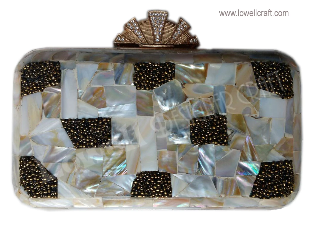 mother of pearl clutch purse