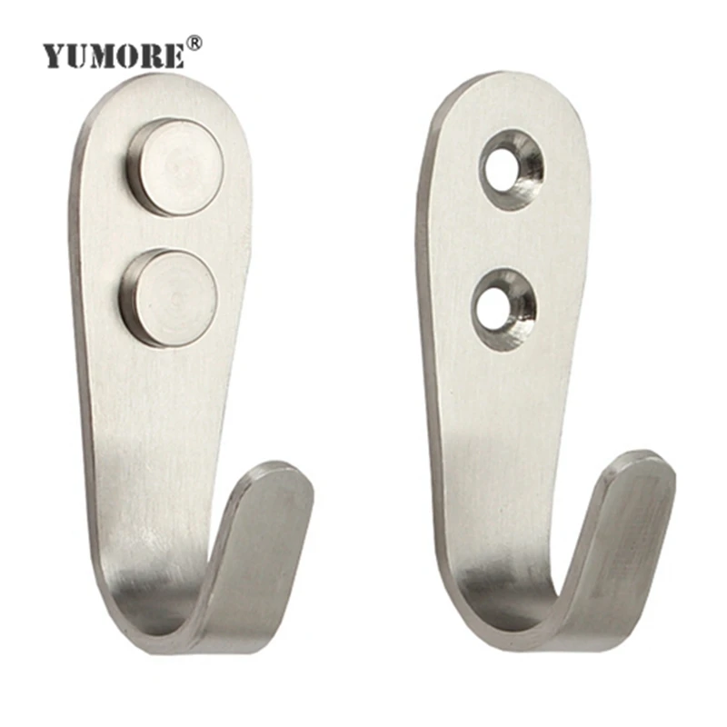 

Modern bathroom toilet stainless steel universal small pipe heavy metal single coat hooks wall mounted,hang coat hooks for bags, N/a